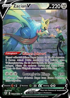 Pokémon-Karte Zacian V TG21