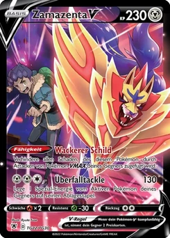 Pokémon-Karte Zamazenta V TG22