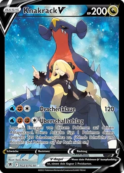 Pokémon-Karte Knakrack V TG23