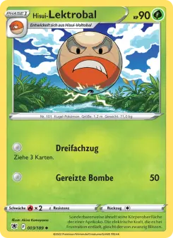 Pokémon-Karte Hisui-Lektrobal 003/189