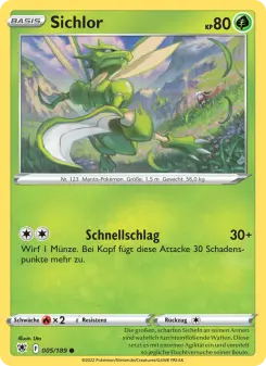 Pokémon-Karte Sichlor 005/189