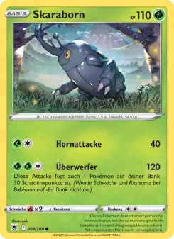 Pokémon-Karte Skaraborn 008/189
