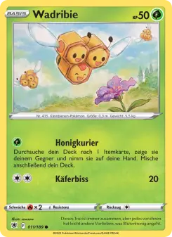 Pokémon-Karte Wadribie 011/189