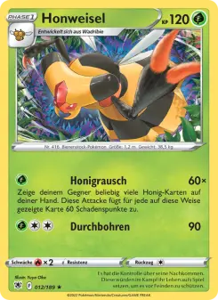 Pokémon-Karte Honweisel 012/189