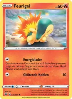 Pokémon-Karte Feurigel 023/189