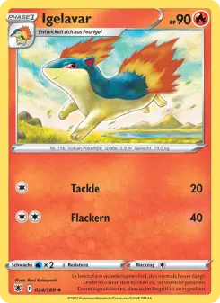 Pokémon-Karte Igelavar 024/189