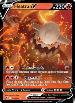 Pokémon-Karte Heatran V 025/189
