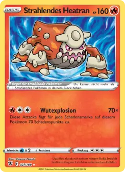 Pokémon-Karte Strahlendes Heatran 027/189