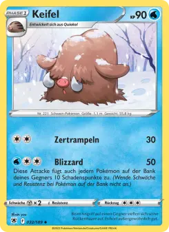 Pokémon-Karte Keifel 032/189