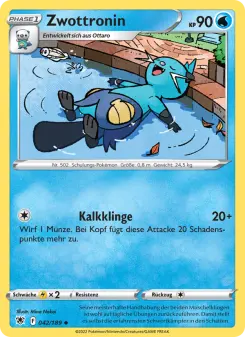 Pokémon-Karte Zwottronin 042/189