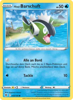 Pokémon-Karte Hisui-Barschuft 043/189