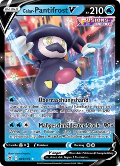 Pokémon-Karte Galar-Pantifrost V 049/189