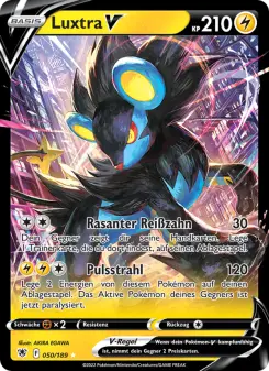Pokémon-Karte Luxtra V 050/189