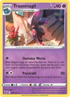 Pokémon-Karte Traunmagil 059/189