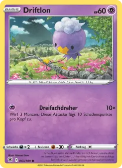 Pokémon-Karte Driftlon 063/189