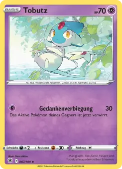 Pokémon-Karte Tobutz 067/189