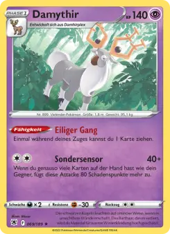 Pokémon-Karte Damythir 069/189