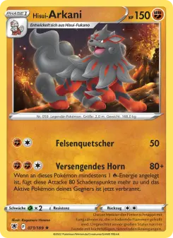 Pokémon-Karte Hisui-Arkani 071/189