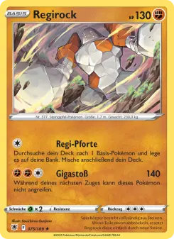 Pokémon-Karte Regirock 075/189