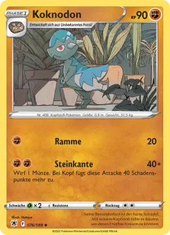 Pokémon-Karte Koknodon 076/189