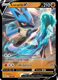 Pokémon-Karte Lucario V 078/189