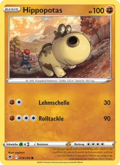 Pokémon-Karte Hippopotas 079/189