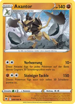 Pokémon-Karte Axantor 085/189