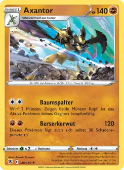 Pokémon-Karte Axantor 086/189