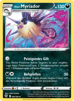 Pokémon-Karte Hisui-Myriador 090/189