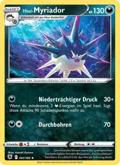 Pokémon-Karte Hisui-Myriador 091/189