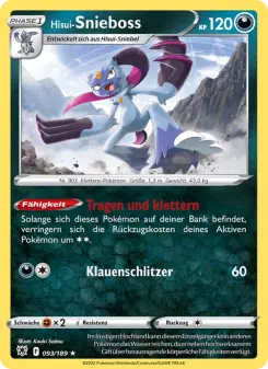 Pokémon-Karte Hisui-Snieboss 093/189
