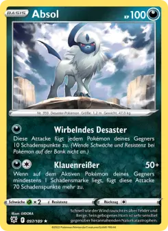 Pokémon-Karte Absol 097/189