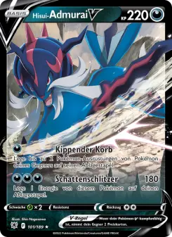 Pokémon-Karte Hisui-Admurai V 101/189