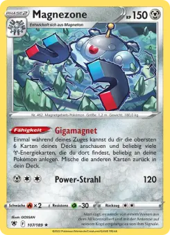 Pokémon-Karte Magnezone 107/189