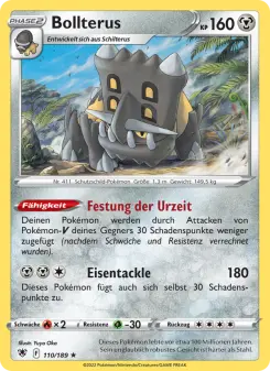 Pokémon-Karte Bollterus 110/189