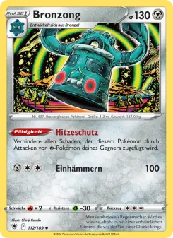 Pokémon-Karte Bronzong 112/189
