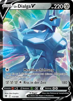 Pokémon-Karte Ur-Dialga V 113/189