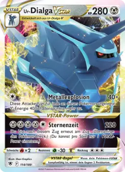 Pokémon-Karte Ur-Dialga VSTAR 114/189