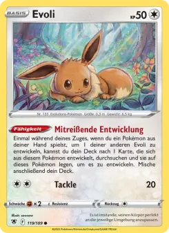 Pokémon-Karte Evoli 119/189