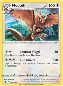 Pokémon-Karte Noctuh 121/189