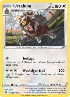 Pokémon-Karte Ursaluna 124/189