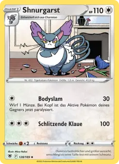 Pokémon-Karte Shnurgarst 128/189