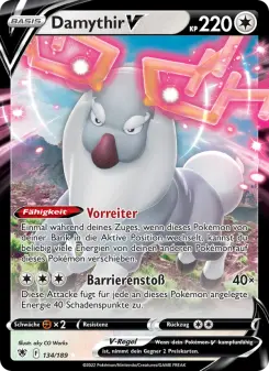 Pokémon-Karte Damythir V 134/189