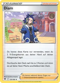 Pokémon-Karte Diam 135/189
