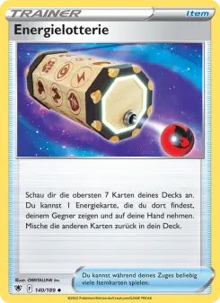 Pokémon-Karte Energielotterie 140/189