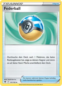 Pokémon-Karte Federball 141/189