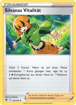 Pokémon-Karte Silvanas Vitalität 143/189