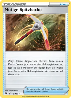 Pokémon-Karte Mutige Spitzhacke 145/189