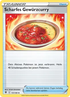 Pokémon-Karte Scharfes Gewürzcurry 151/189