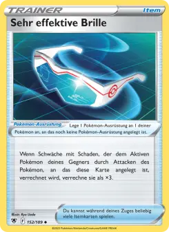 Pokémon-Karte Sehr effektive Brille 152/189
